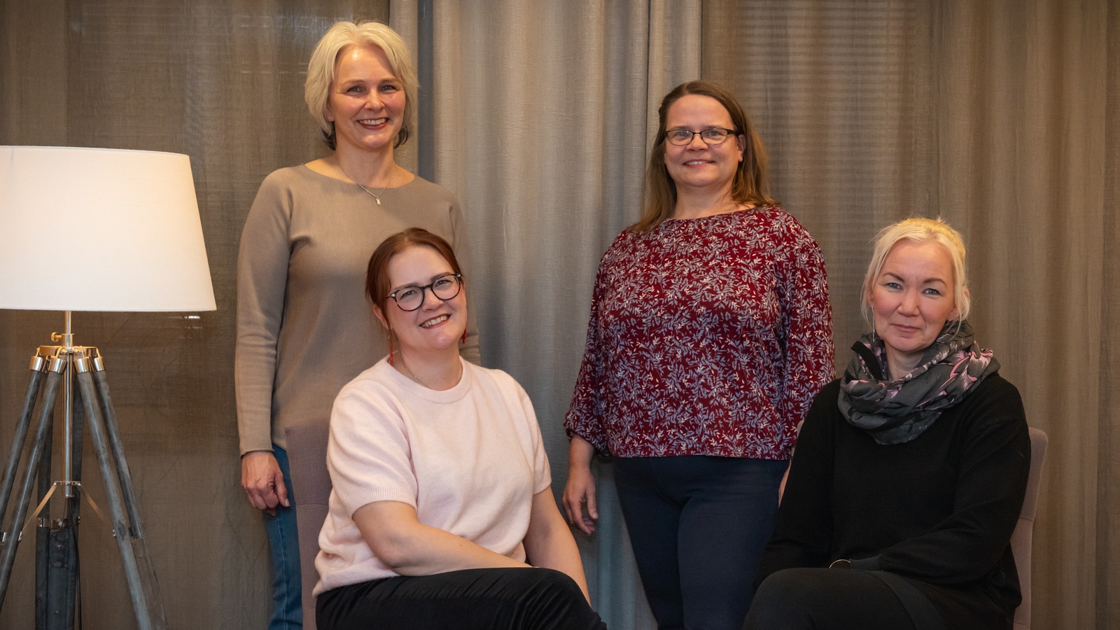 Luoto-tiimi Ulrika, Tinna, Marjo ja Jenni